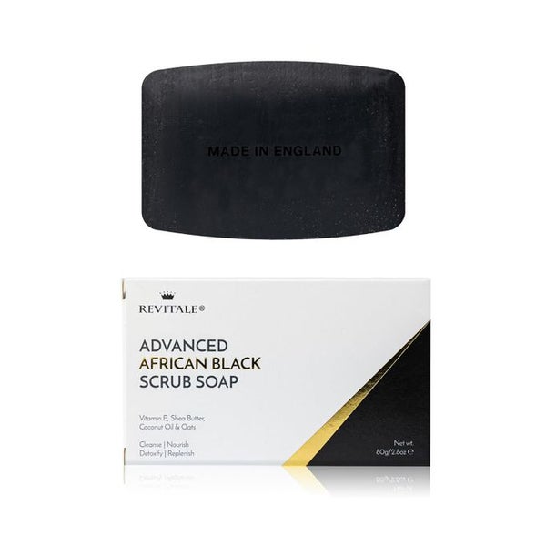 Revitale African Black Naturhafer Peeling Seife 80 g