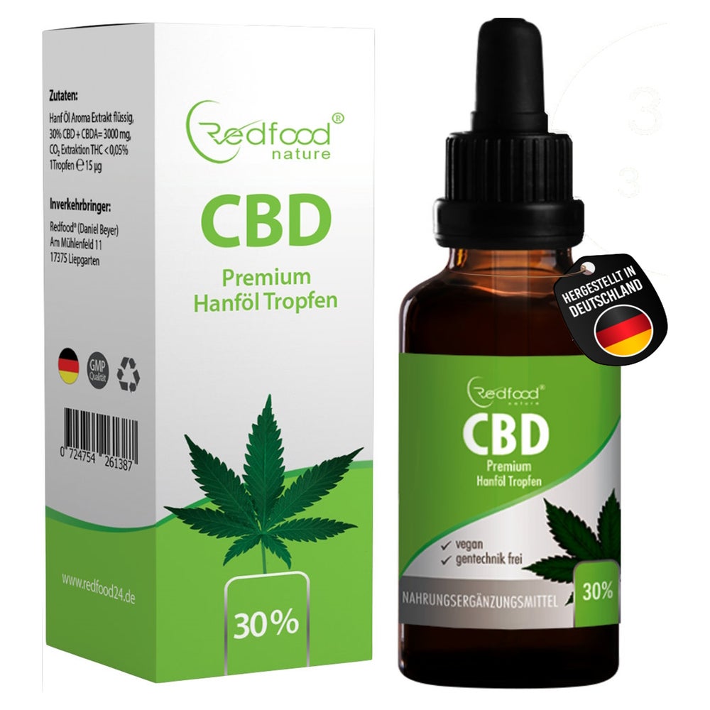 CBD ÖL 30 % Vollspektrum Hanf Öl (3000mg) 10 ml