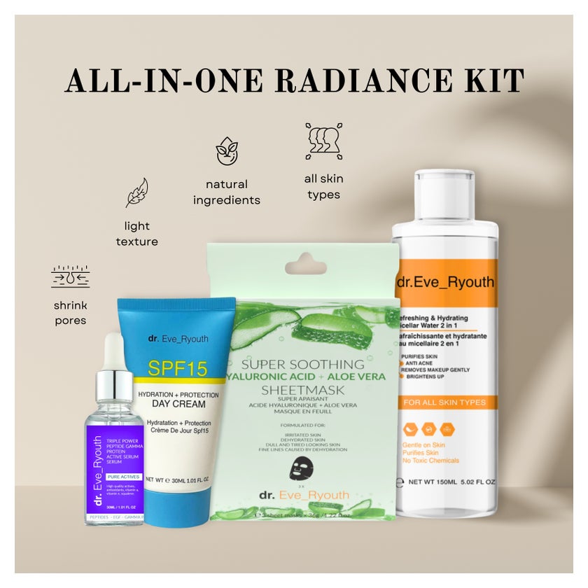 Dreifach Wirkstoff Peptid Serum + Aloe Vera Maske + Tagescreme +  Mizellenwasser 1 St online kaufen | DocMorris