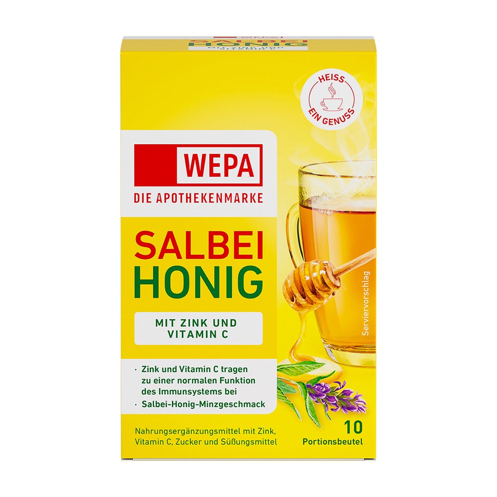 WEPA Salbei+honig+vitamin C+zink Pulver 10X10 g