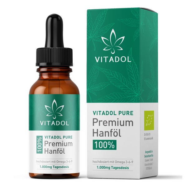 Vitadol Pure - Bio Hanföl Hochdosiert 10 ml