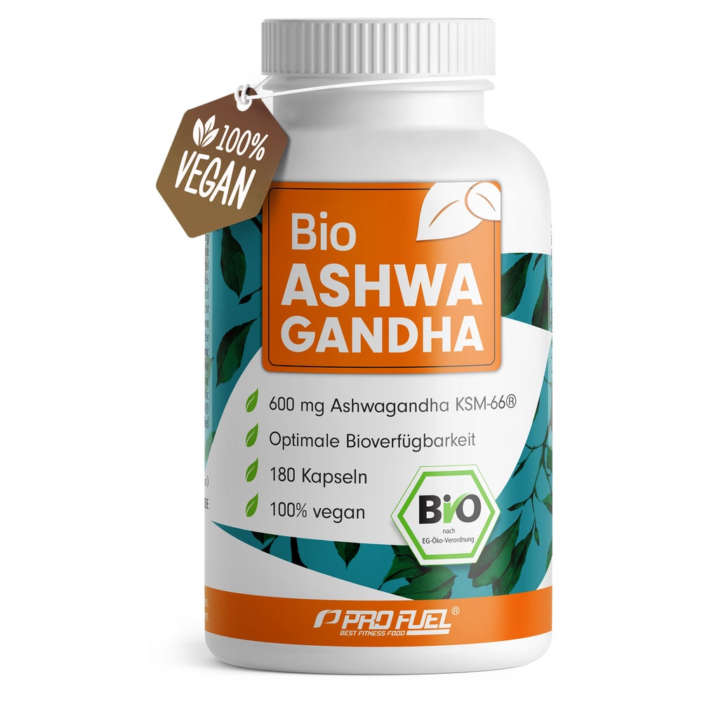 ProFuel - BIO Ashwagandha Kapseln mit KSM-66 Bio-Ashwagandha 180 St