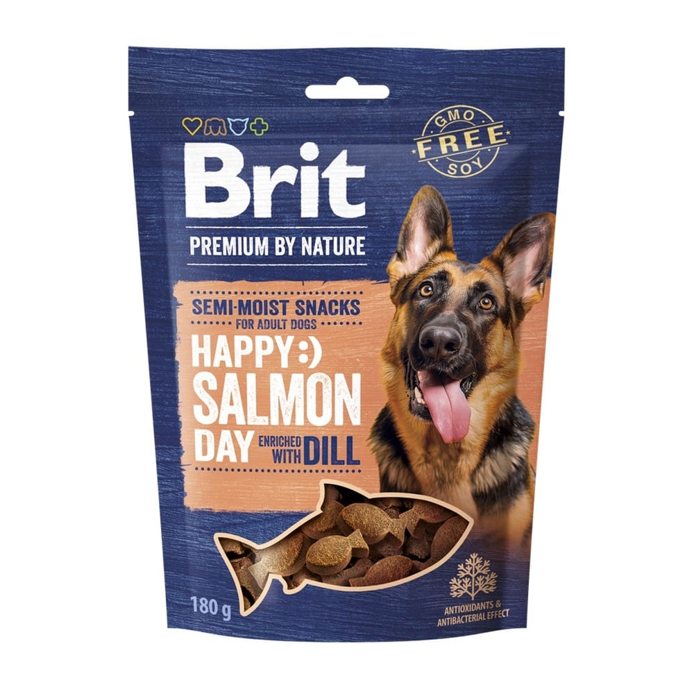 BRIT Premium Dog Semi-moist Snack Salmon halbweicher Snack für Hunde 0,18 kg