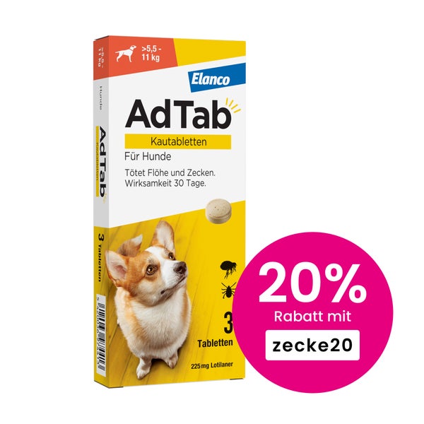 AdTab Hund 5,5 - 11 kg Kautablette 3 St