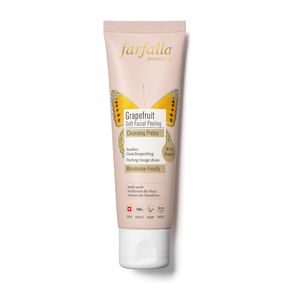 Farfalla Grapefruit Sanftes Gesichtspeeling Cleansing Prebio