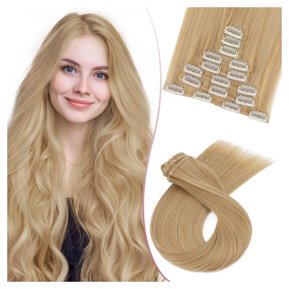 Clip In Extensions Haarteil 45 cm #27-613 Sandbraun bis Blei 1 St