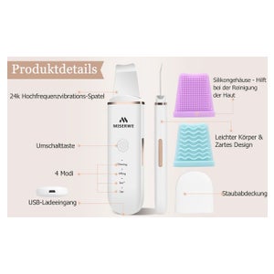 Mitesserentferner Aus Silikon – Gesichtsschaber Für Tiefenreinigung, Skin Scrubber Für Nase & Gesicht, Beige