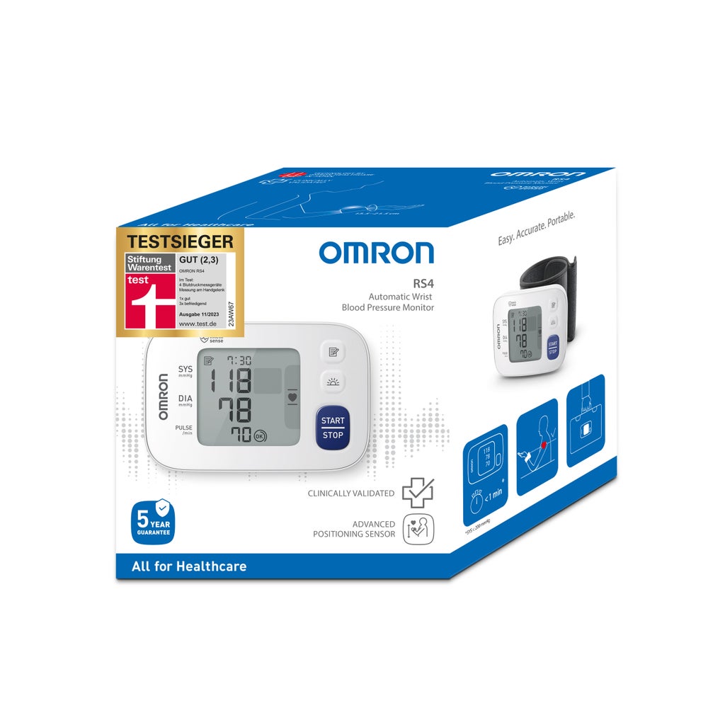 OMRON RS4 Automatisches Handgelenk-Blutdruckmessgerät 1 St