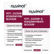 nuvinol® Fett-, Zucker- & Kohlenhydrate-Blocker Doppelpack 2X45 St