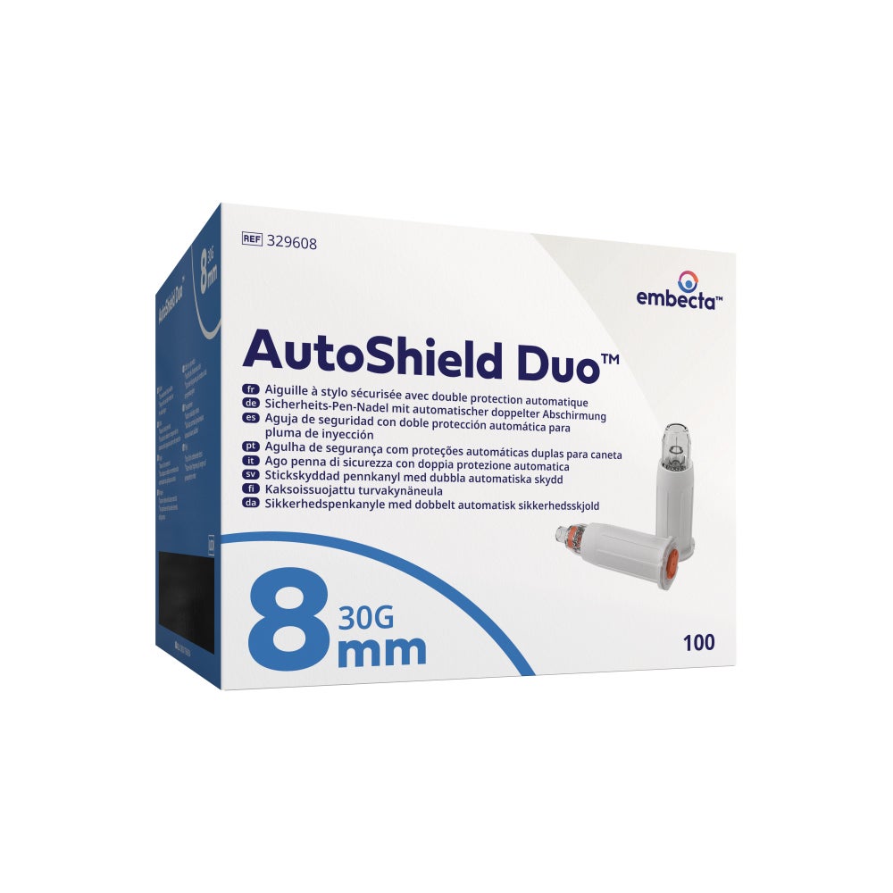 Auto Shield Duo Sicherheits-Pen-Nadel 8mm 0,30 mm (31G) 100 St
