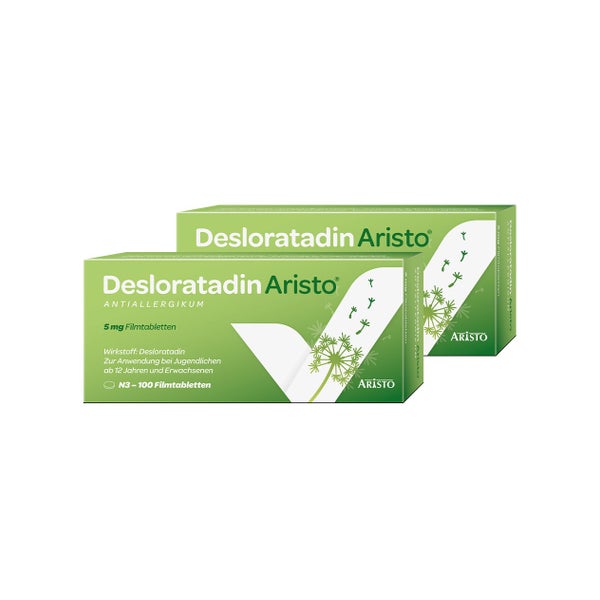 Desloratadin Aristo® 5 mg Antiallergikum Doppelpack 2X100 St