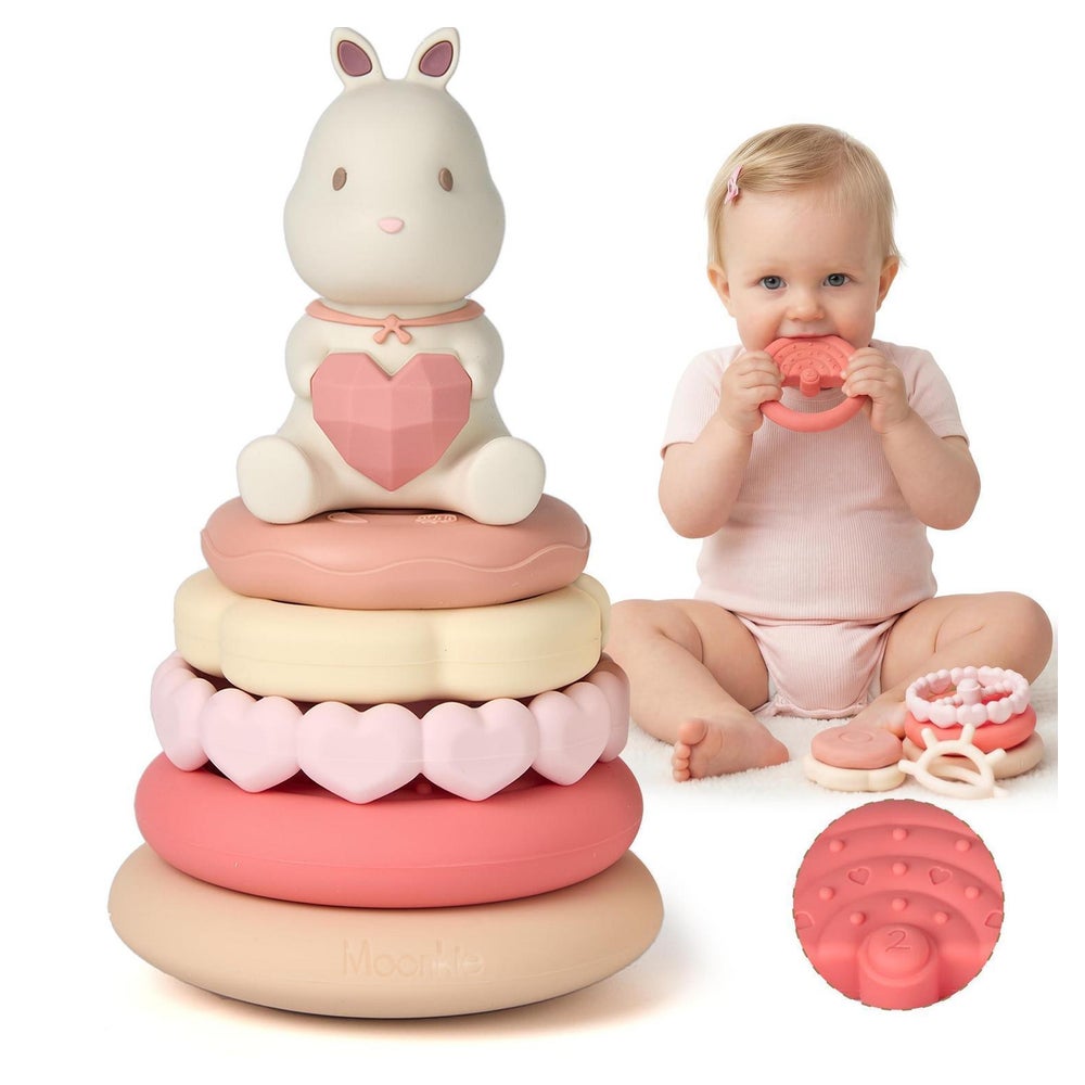 Beißring Stapelturm Silikon Spielzeug Montessori 1 St