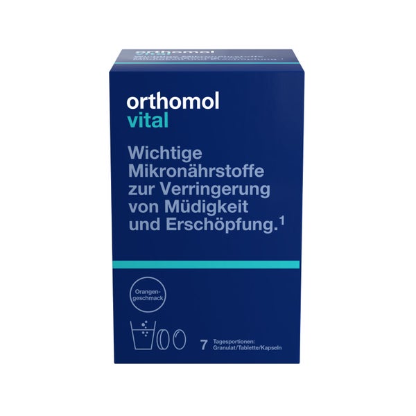 Orthomol Vital Granulat/Tabletten/Kapseln Orange 7 St