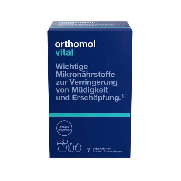 Orthomol Vital Granulat/Tabletten/Kapseln Orange 7 St