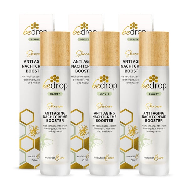 Vorteilsset: 3x bedrop Anti Aging Nachtcreme Nachtpflege 150 ml