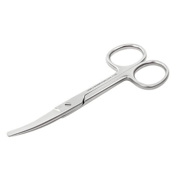 Schere spitz-rund-gebogene Schneide rostfrei 12 cm 1 St