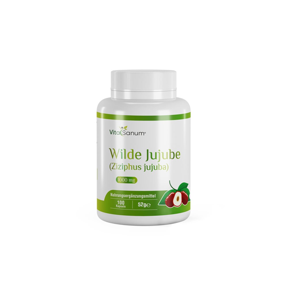 VitaSanum®- Wilde Jujube (Ziziphus jujuba) 1000 mg 100 Kapseln 100 St