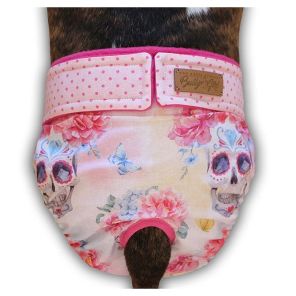 Läufigkeitshose - L - PINK SKULL 1 St