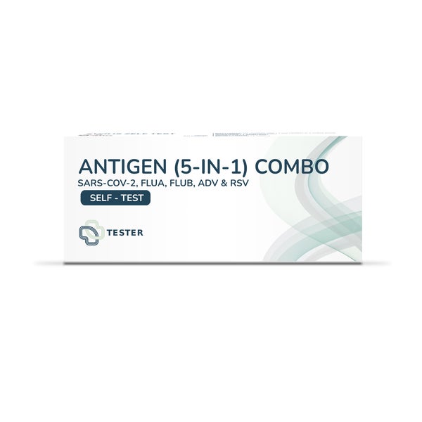 SARS-CoV-2/FluA/FluB+ADV/RSV Antigen-Kombi-Selbsttest (Fünf-in-Eins) 1 St