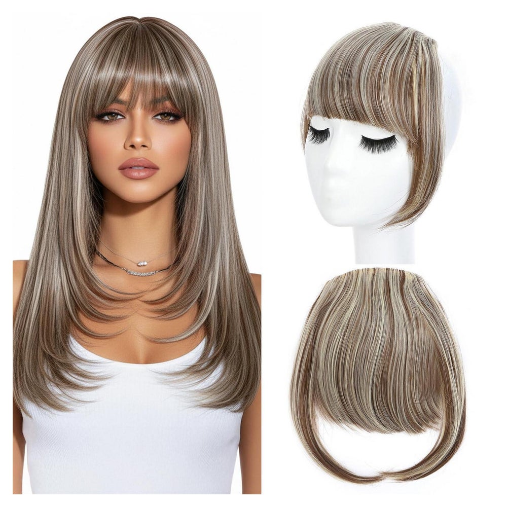 Clipin Pony Haarclip Haarteile Ingwerbraun gemischt mit Blon 1 St