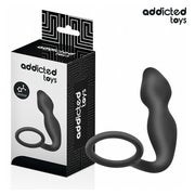 Addicted Toys - Silikon Analplug mit Hodenring