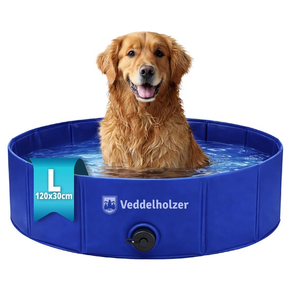 Veddelholzer Faltbarer Hundepool (M) 120 x 30 cm 1 St