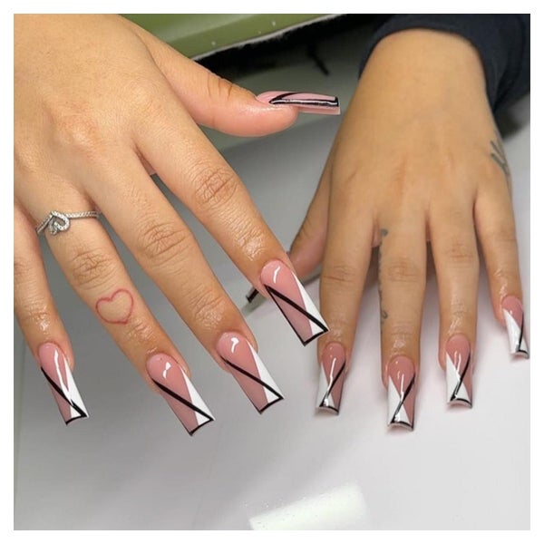 Klebenägel 24 Fullcover PressOn Frauen Mädchen Mutter M 2923 1 St