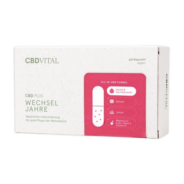 CBDVITAL Wechseljahre | Kapseln für die hormonelle Balance 60 St