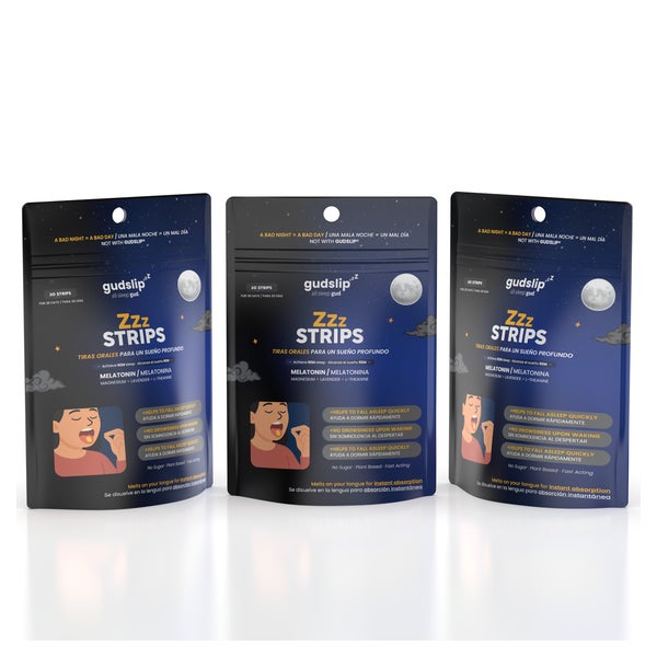 gudslip® Melatonin Strips, Zungenstreifen vegan, 30 Stk 30 St