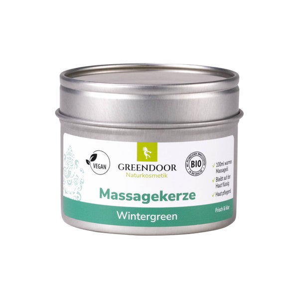 GREENDOOR Massagekerze Wintergreen 100 ml
