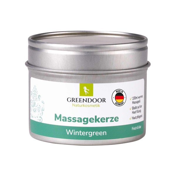 GREENDOOR Massagekerze Wintergreen 100 ml
