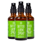 Produktabbildung: BitterLiebe Bitterstoffe Spray 50ml - Bittertropfen als Spray aus Die Höhle der Löwen - Hildegard von Bingen, Bitterkräuter 3x 50 ml