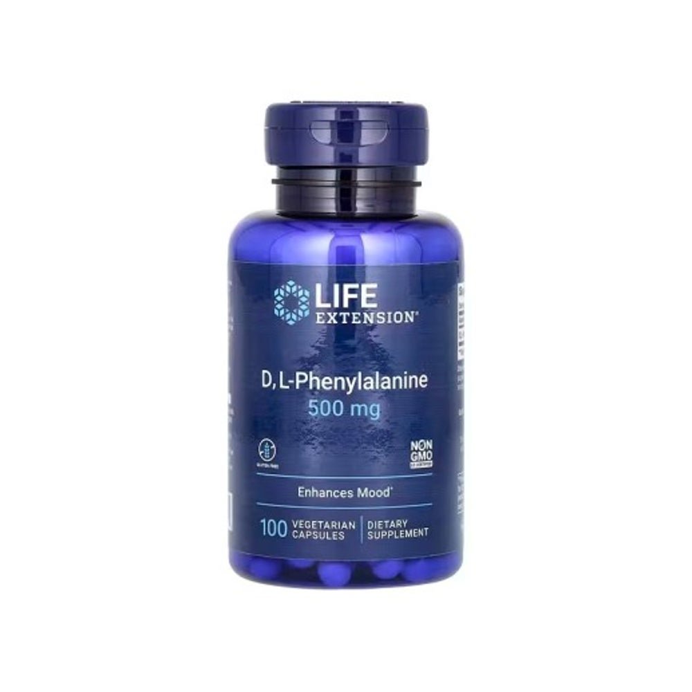 D, L-Phenylalanin 500 mg, vegetarische Kapseln 100 St