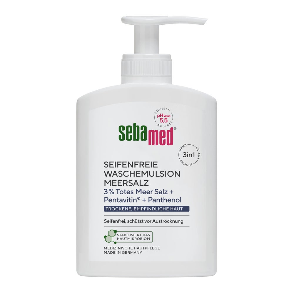 SEBAMED seifenfreie Waschemulsion Meersalz mit Spender 200 ml