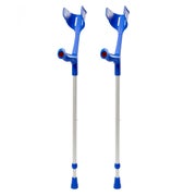 Rebotec Magic-Soft - 2x Krücke Gehhilfe Unterarmgehstütze (1 Paar) in Blau 2 St