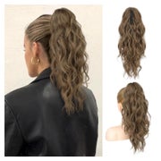 Pferdeschwanzverlängerung 46 cm Dunkles Aschblond mit Highli 1 St