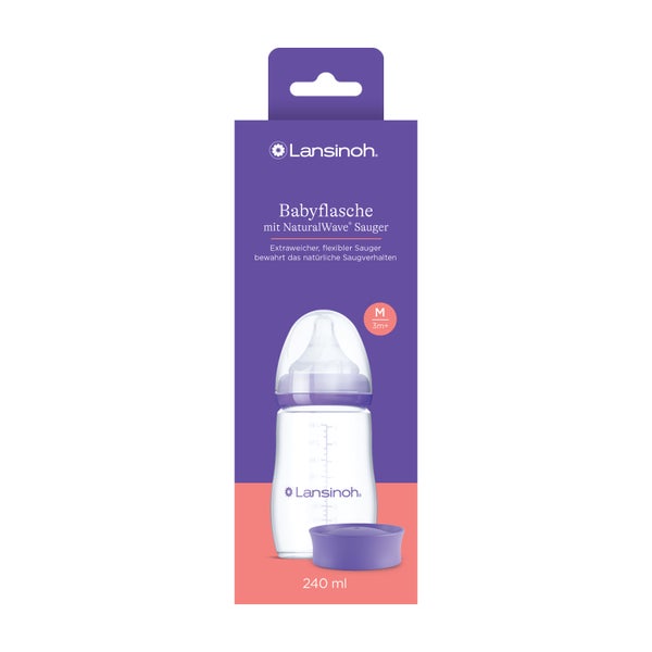 Lansinoh Babyflasche&naturalwave Sauger M 240ml 1 St