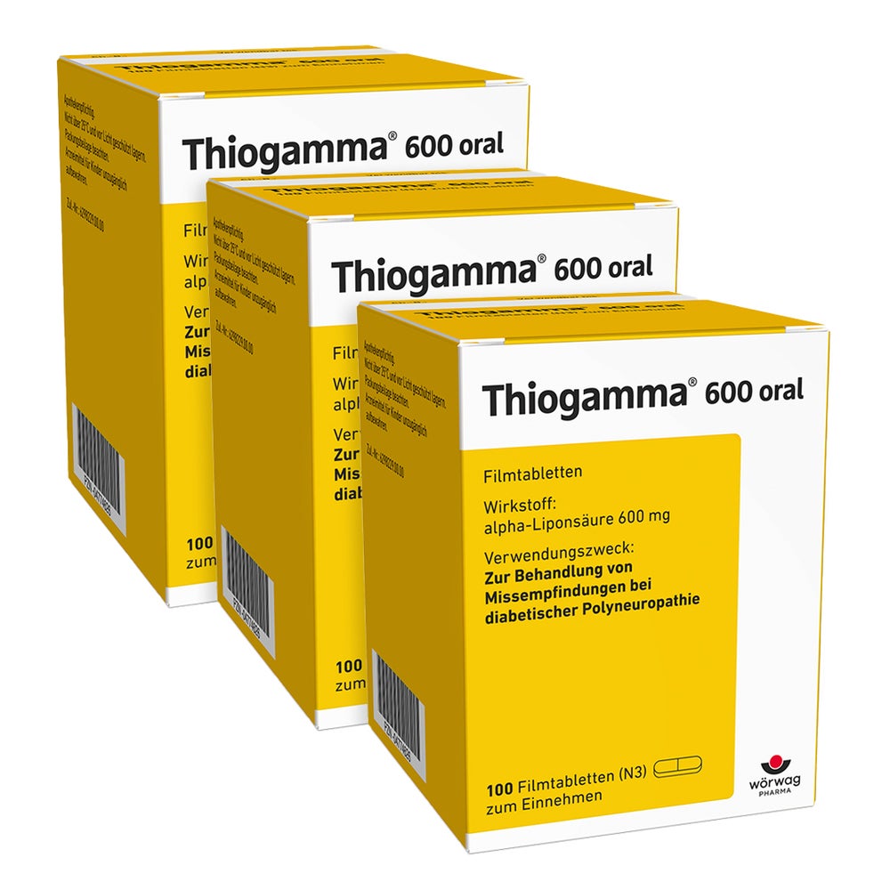 Thiogamma 600 Oral Dreierpack 3X100 St