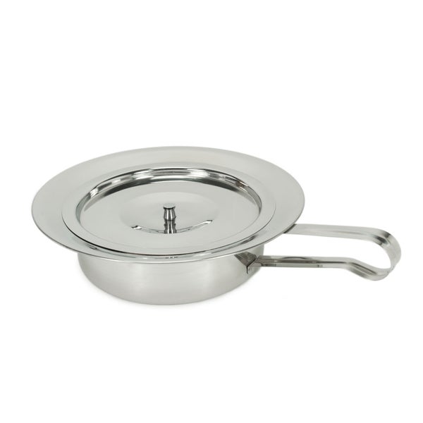 Medi-Inn Bettpfanne mit Deckel aus rostfreiem Edelstahl 5 St