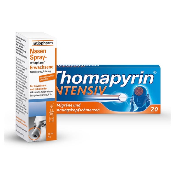 Thomapyrin INTENSIV + Nasensp ratio Erwachsene 1 Set