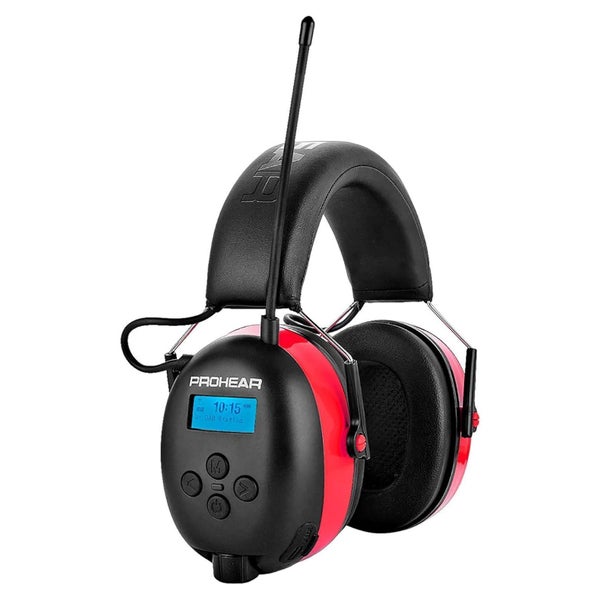 Gehörschutz Radio Kopfhörer Mikrofon SNR31dB Rot Dab+ Fm Bt- 1 St