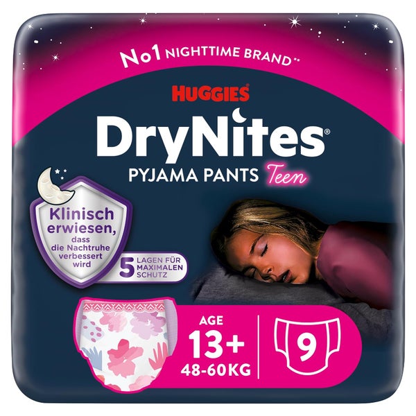 Huggies DryNites Nachtwindeln Mädchen 13-17 Jahre, 27 St. 3X9 St