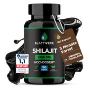 Produktabbildung: Blattwerk360 Shilajit Kapseln 1300mg hochdosiert 180 St
