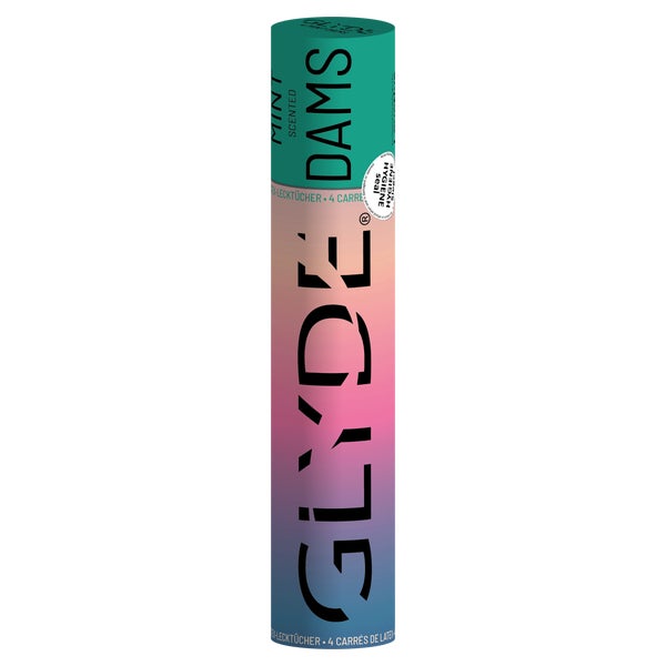 Glyde Dams MINT: 4 grüne Latex-Lecktücher (4 Tücher) 4 St