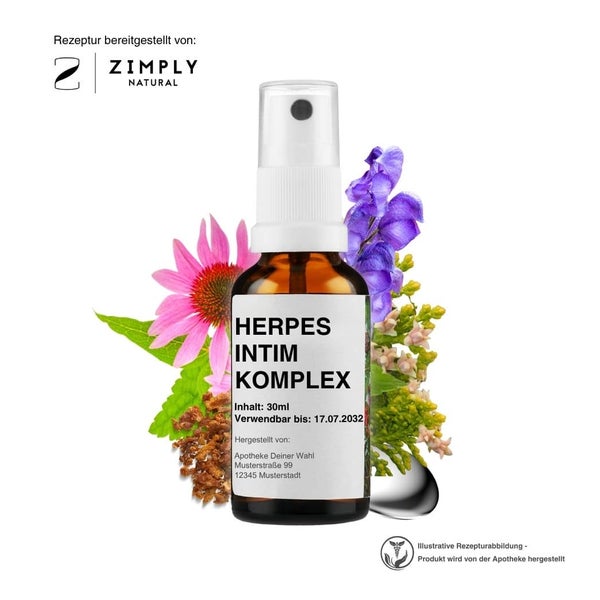 Zimply Natural HERPES INTIM KOMPLEX - Pflanzbasierte Rezeptur 30 ml