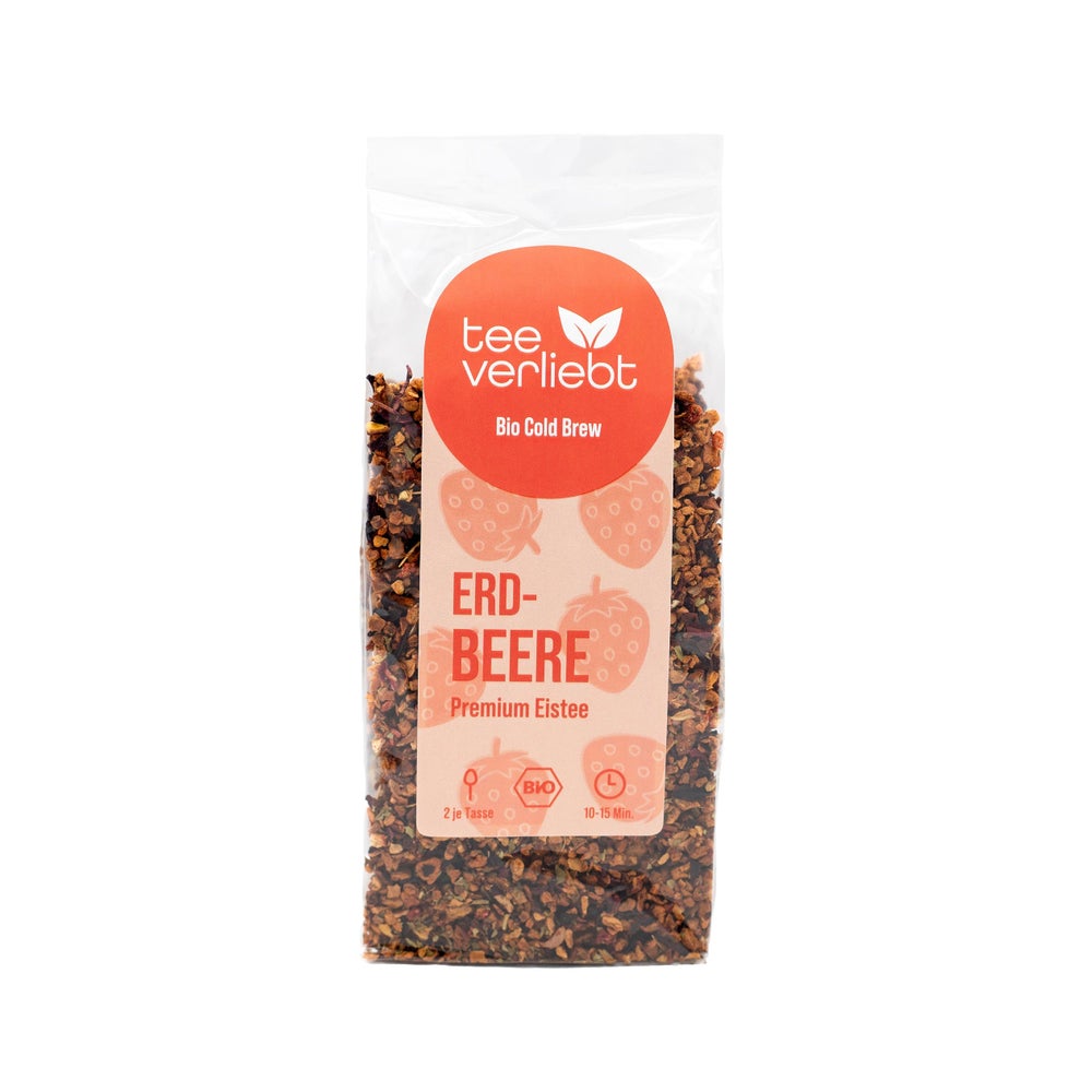 teeverliebt - Erdbeere Bio Cold Brew | Premium Bio Eistee 100 g