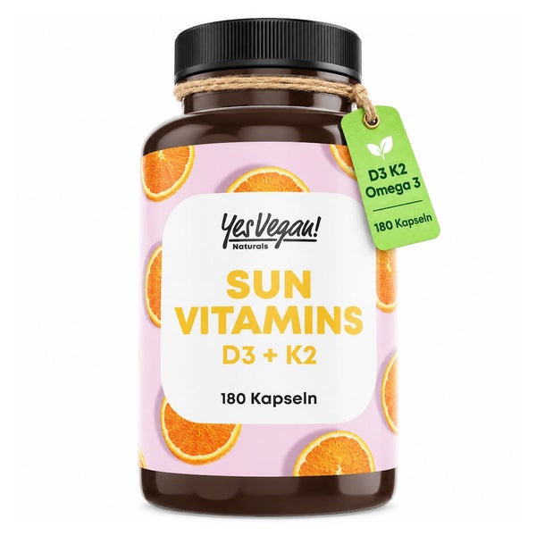 Vitamin D3 K2 Omega 3 Kapseln hochdosiert, 5000 IE Depot 180 St