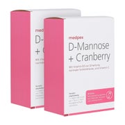 medpex D-Mannose + Cranberry Doppelpack 2X30X1,95 g