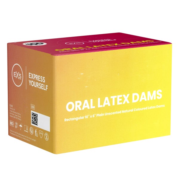 Latex Oral Dams – naturfarben, geruchsneutral (100 Tücher) 100 St
