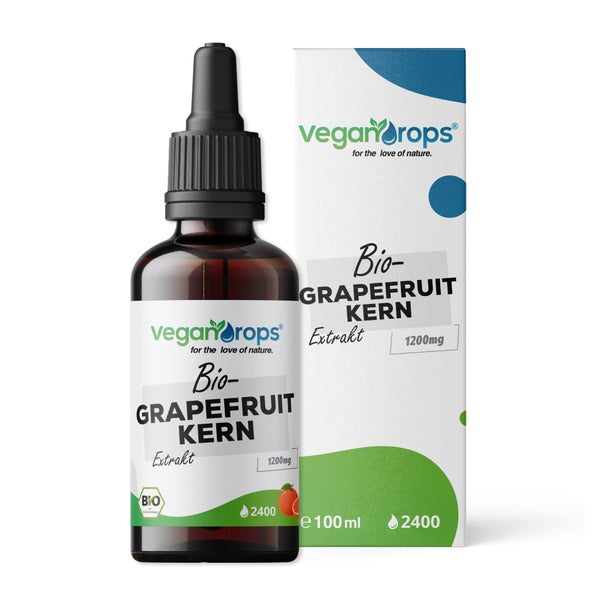 Vegan Drops® - Bio-Grapefruitkern Extrakt Tropfen 100 ml
